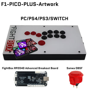 FightBox F-GP2040-CE All Button Leverless Arcade Game Controller