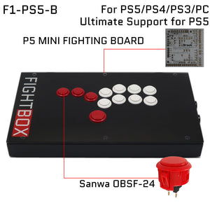 FightBox F1 All Button Leverless Arcade Game Controller for PC/PS/XBOX/SWITCH