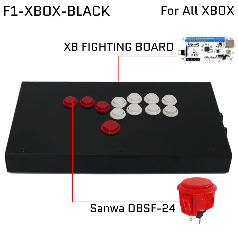 FightBox F1 All Button Leverless Arcade Game Controller for PC/PS/XBOX/SWITCH