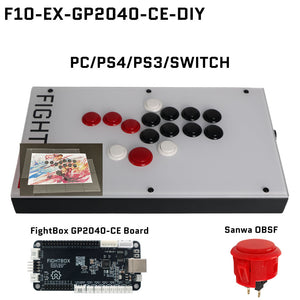 FightBox F10-EX All Button Leverless Arcade Game Controller for PC
