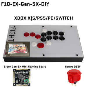 FightBox F10-EX All Button Leverless Arcade Game Controller for PC
