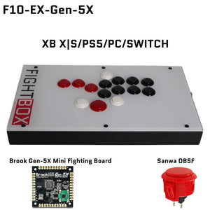 FightBox F-GEN-5X All Button Leverless Arcade Game Controller for Xbox Series X|S/PS5/Switch/PC