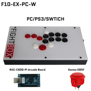 その他 FightBox F10 Ex F10EX-PC-W FightBox F10-EX All Button Leverless Arcade Game Controller for PC