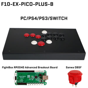 FightBox F-PICO-PLUS All Button Leverless Arcade Game Controller for PC/PS/SWITCH