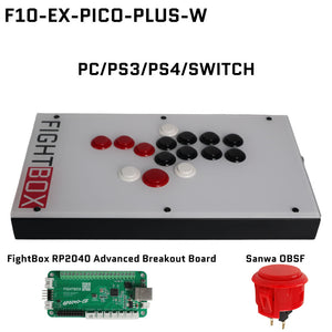 FightBox F10-EX All Button Leverless Arcade Game Controller