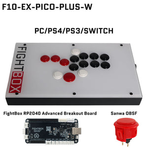 FIGHTBOX F10 Ex レバーレスコントローラー 本体のみ FightBox F10-EX All Button Leverless Arcade Game Controller for PC