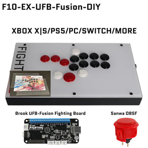 FightBox F10-EX All Button Leverless Arcade Game Controller for PC