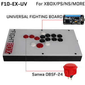 FightBox F10-EX All Button Leverless Arcade Game Controller for PC/PS/XBOX/SWITCH