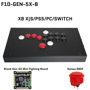FightBox F-GEN-5X All Button Leverless Arcade Game Controller for Xbox Series X|S/PS5/Switch/PC
