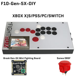 FightBox F10 All Button Leverless Arcade Game Controller for PC/PS