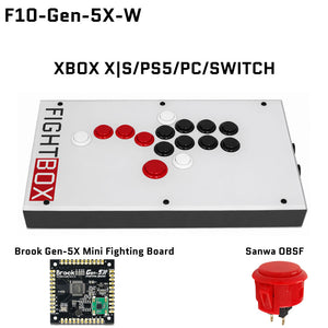 FightBox F10 All Button Leverless Arcade Game Controller for PC/PS