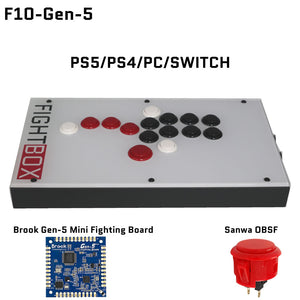 FightBox F-GEN-5 All Button Leverless Arcade Game Controller for PS5/PS4/PC/SWITCH