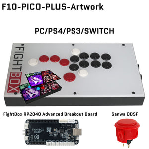 FightBox F10 All Button Leverless Arcade Game Controller for PC/PS