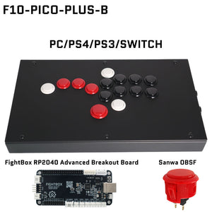 FightBox F10 All Button Leverless Arcade Game Controller for PC/PS