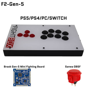 FightBox F-GEN-5 All Button Leverless Arcade Game Controller for PS5/PS4/PC/SWITCH