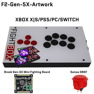 FightBox F2 All Button Leverless Arcade Game Controller for PC/PS