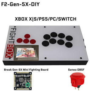 FightBox F2 All Button Leverless Arcade Game Controller for PC/PS