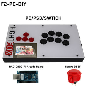FightBox F2 All Button Leverless Arcade Game Controller for PC/PS