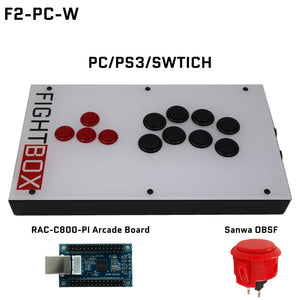 FightBox F2 All Button Leverless Arcade Game Controller for PC/PS