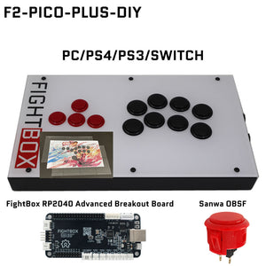 FightBox F2 All Button Leverless Arcade Game Controller for PC/PS