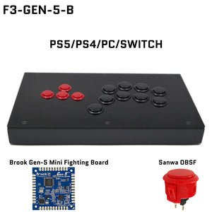 FightBox F-GEN-5 All Button Leverless Arcade Game Controller for PS5/PS4/PC/SWITCH