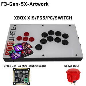 FightBox F3 All Button Leverless Arcade Game Controller for PC/PS