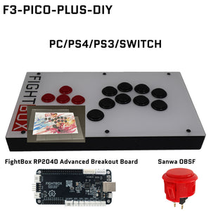 FightBox F-GP2040-CE All Button Leverless Arcade Game Controller