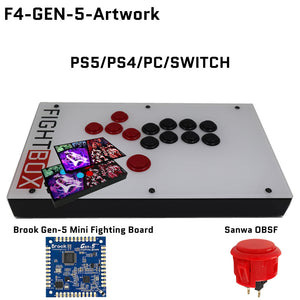 FightBox F-GEN-5 All Button Leverless Arcade Game Controller for