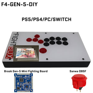 FightBox F-GEN-5 All Button Leverless Arcade Game Controller for