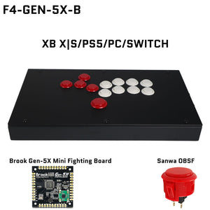 FightBox F-GEN-5X All Button Leverless Arcade Game Controller for Xbox Series X|S/PS5/Switch/PC