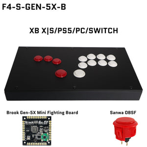FightBox F-GEN-5X All Button Leverless Arcade Game Controller for Xbox Series X|S/PS5/Switch/PC