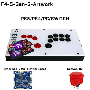 FightBox F4-S All Button Leverless Arcade Game Controller for PC