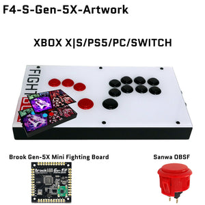 FightBox F4-S All Button Leverless Arcade Game Controller for PC