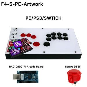FightBox F4-S All Button Leverless Arcade Game Controller for PC