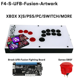 FightBox F4-S All Button Leverless Arcade Game Controller for PC