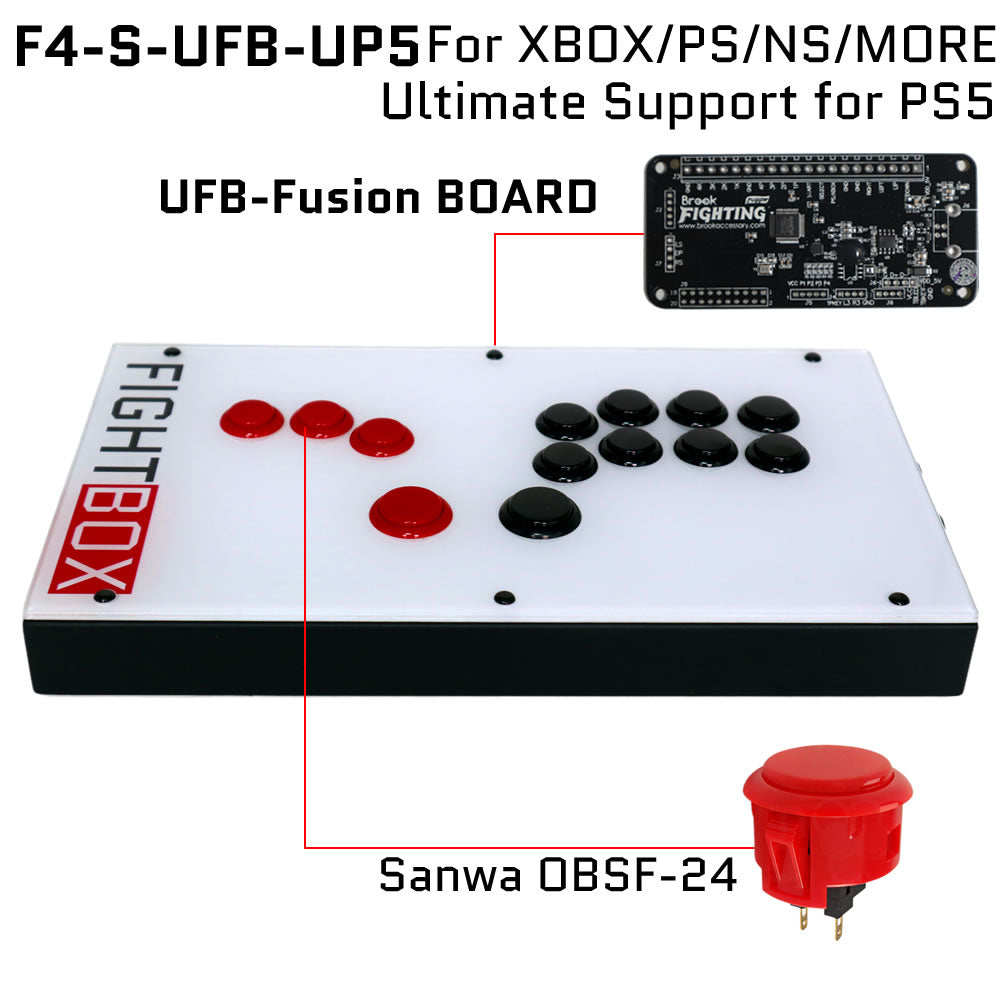 FightBox F4-S All Button Leverless Arcade Game Controller for PC/PS/XBOX/SWITCH