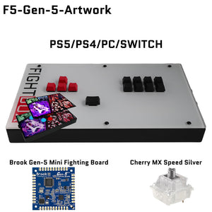 FightBox F5 All Keyboard Leverless Arcade Game Controller for PC