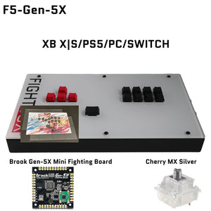 FightBox F-GEN-5X All Button Leverless Arcade Game Controller for Xbox Series X|S/PS5/Switch/PC