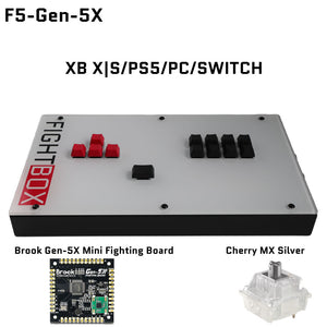 FightBox F-GEN-5X All Button Leverless Arcade Game Controller for Xbox Series X|S/PS5/Switch/PC