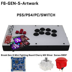FightBox F-GEN-5 All Button Leverless Arcade Game Controller for