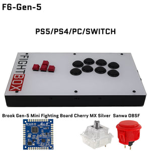 FightBox F-GEN-5 All Button Leverless Arcade Game Controller for PS5/PS4/PC/SWITCH