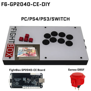 FightBox F6 Keyboard Button Leverless Arcade Game Controller for