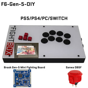 FightBox F6 Keyboard Button Leverless Arcade Game Controller for