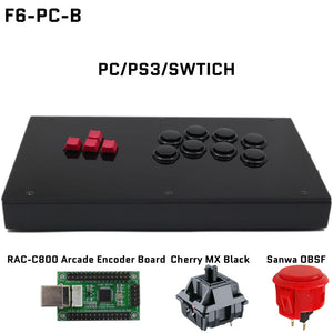 FightBox F6 Keyboard Button Leverless Arcade Game Controller