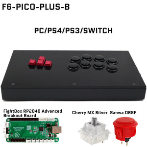 FightBox F-PICO-PLUS All Button Leverless Arcade Game Controller for PC/PS/SWITCH