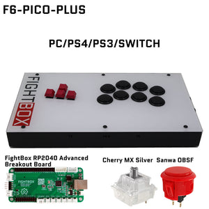 FightBox F-PICO-PLUS All Button Leverless Arcade Game Controller for PC/PS/SWITCH