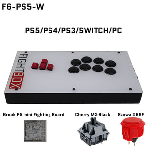 FightBox F6 Keyboard Button Leverless Arcade Game Controller