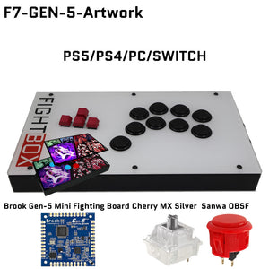 FightBox F-GEN-5 All Button Leverless Arcade Game Controller for