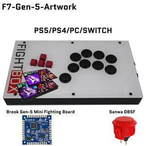 FightBox F7 Keyboard Button Leverless Arcade Game Controller for