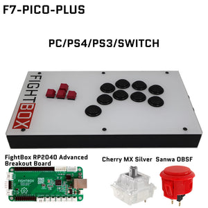 FightBox F-PICO-PLUS All Button Leverless Arcade Game Controller for PC/PS/SWITCH